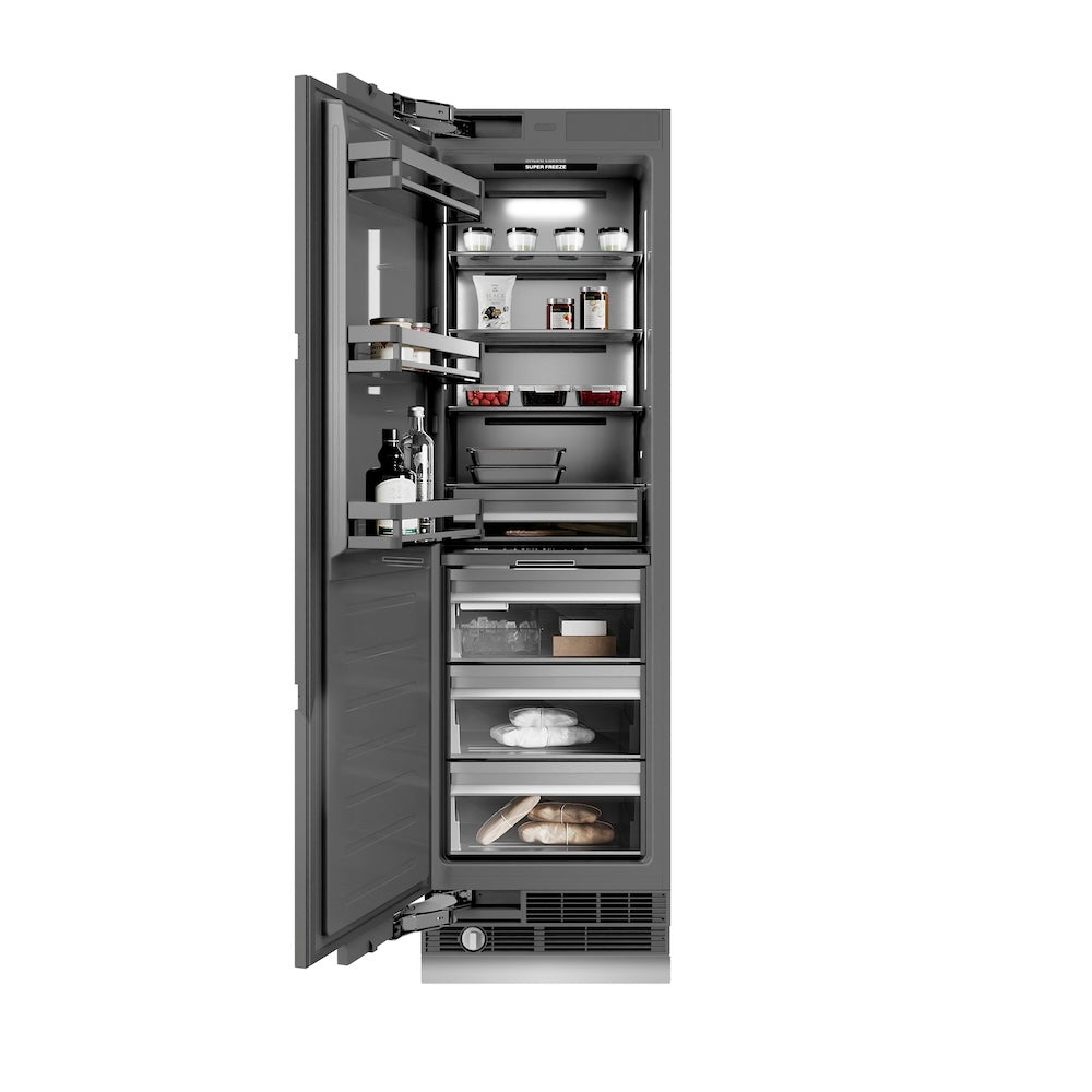 ZLINE 24 in. 12.4 cu. ft. Panel Ready Column Freezer with Graphite Gray Interior, Open Box-Excellent Condition