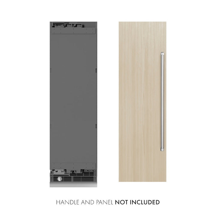 ZLINE 24 in. 12.4 cu. ft. Panel Ready Column Freezer with Graphite Gray Interior, Open Box-Excellent Condition