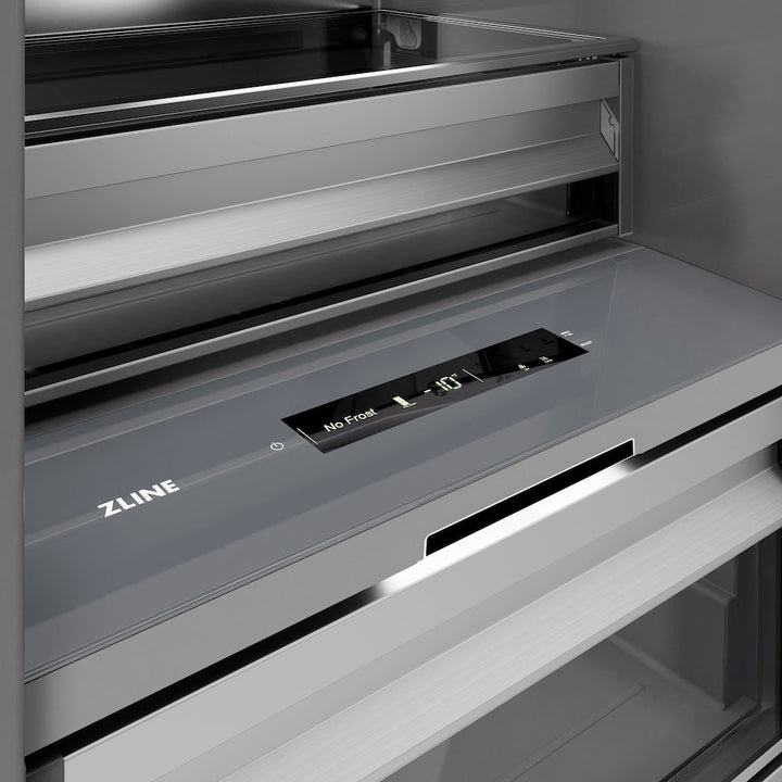 ZLINE 18 in. 8.6 cu. ft. Panel Ready Left Hinge Column Freezer with Graphite Gray Interior, Open Box-Excellent Condition