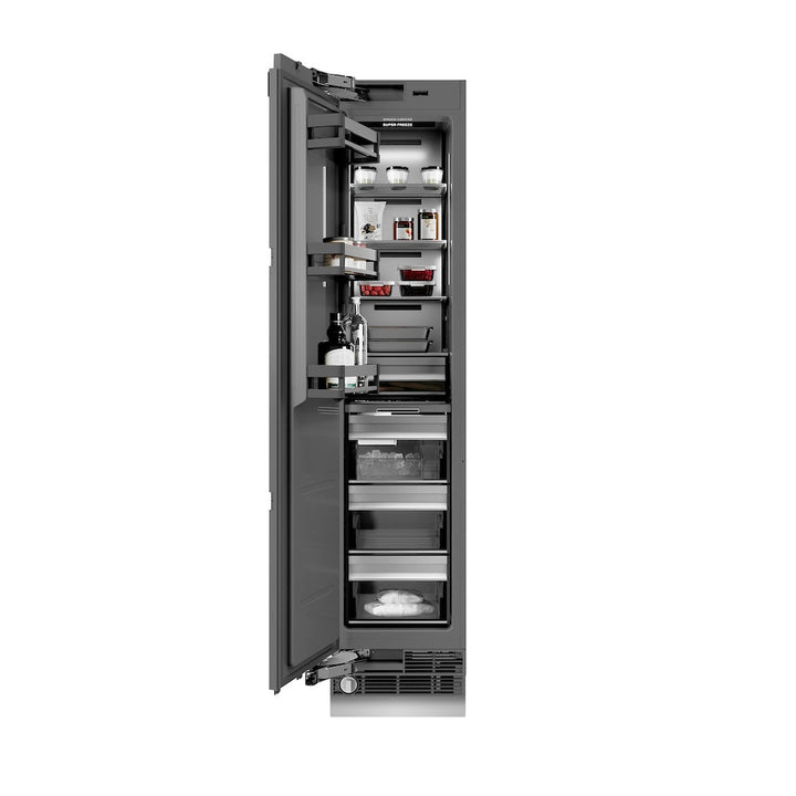 ZLINE 18 in. 8.6 cu. ft. Panel Ready Left Hinge Column Freezer with Graphite Gray Interior, Open Box-Excellent Condition
