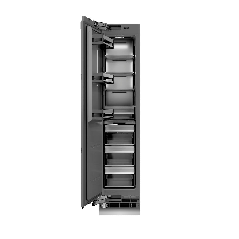 ZLINE 18 in. 8.6 cu. ft. Panel Ready Left Hinge Column Freezer with Graphite Gray Interior, Open Box-Excellent Condition