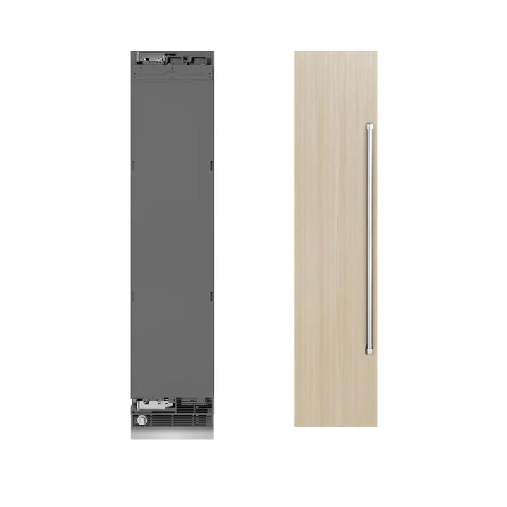 ZLINE 18-Inch Panel Ready Left Hinge Column Freezer with Graphite Gray Interior
