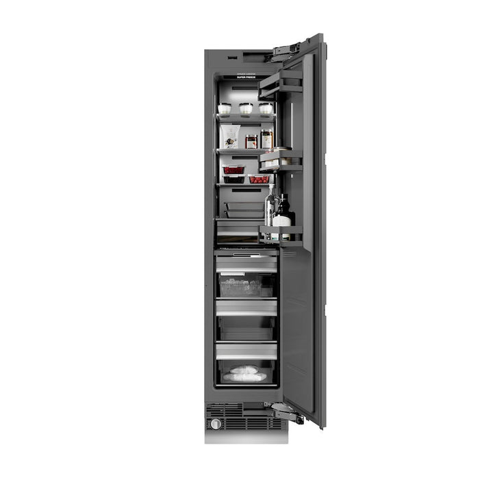 ZLINE 18 in. 8.6 cu. ft. Panel Ready Right Hinge Column Freezer with Graphite Gray Interior, Open Box-Excellent Condition