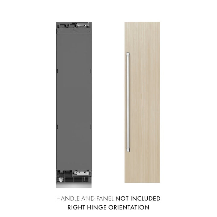 ZLINE 18 in. 8.6 cu. ft. Panel Ready Right Hinge Column Freezer with Graphite Gray Interior, Open Box-Excellent Condition