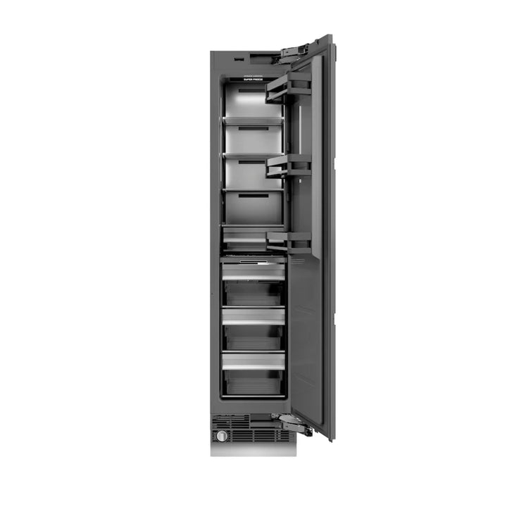 ZLINE 18-Inch 68-Bottle 9.0 Cu. Ft. Autograph Edition Triple Zone Panel Ready Right Hinge Column Wine Cooler with Champagne Bronze Accents