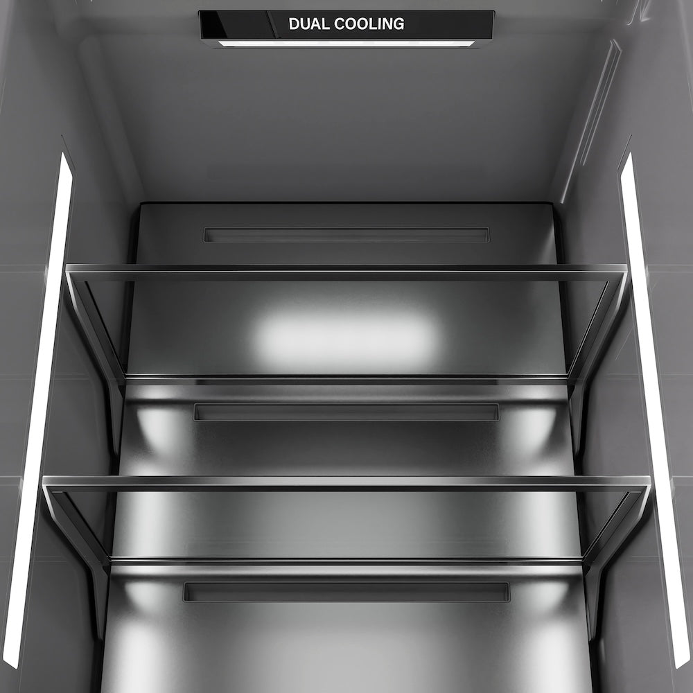 ZLINE 24 in. 12.5 cu. ft. Panel Ready Column Refrigerator with Graphite Gray Interior, Open Box-Excellent Condition