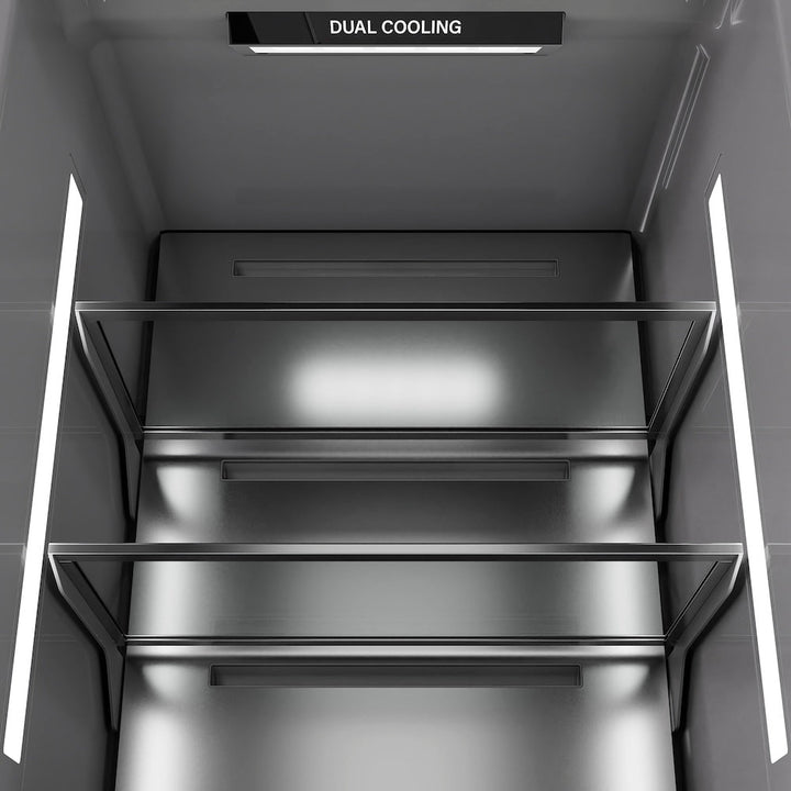 ZLINE 24 in. 12.5 cu. ft. Panel Ready Column Refrigerator with Graphite Gray Interior, Open Box-Excellent Condition