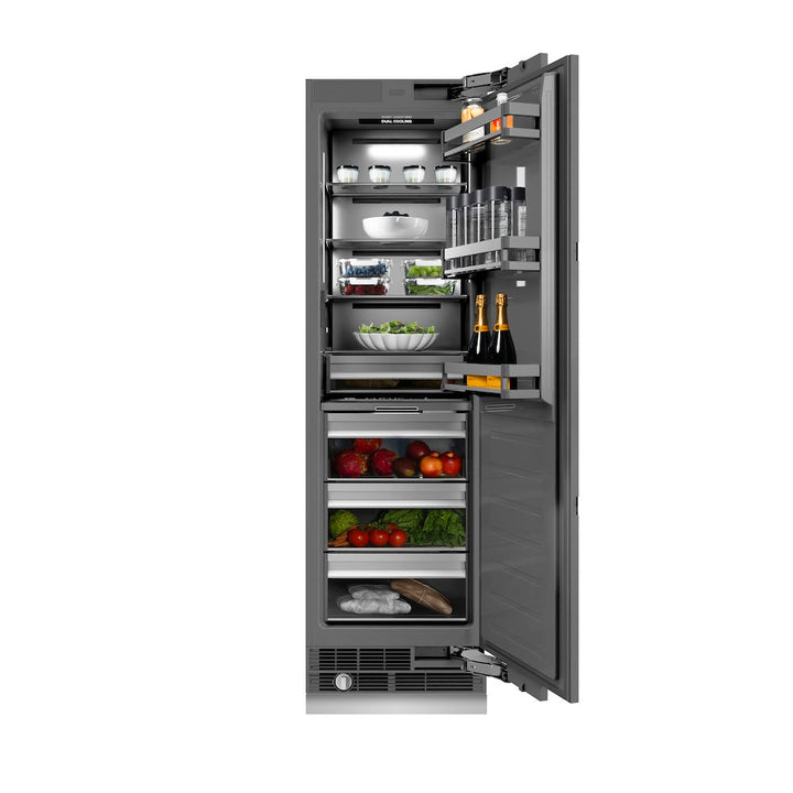 ZLINE 24 in. 12.5 cu. ft. Panel Ready Column Refrigerator with Graphite Gray Interior, Open Box-Excellent Condition