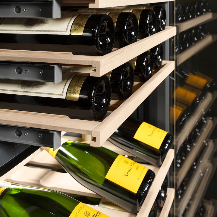 ZLINE 24 in. 12.4 cu. ft. Triple Zone 100 Bottle Panel Ready Column Wine Cooler, Open Box-Excellent Condition