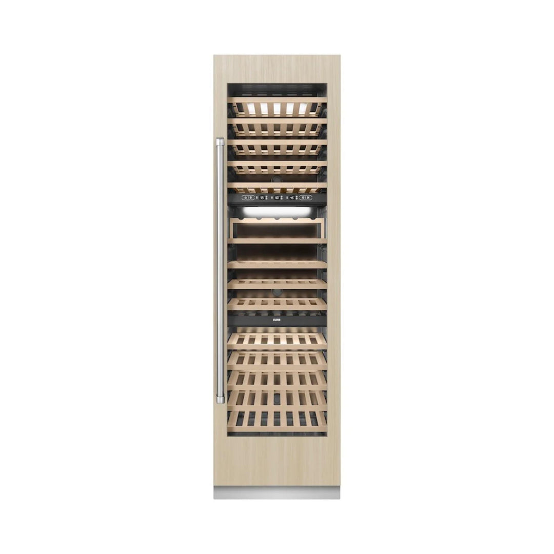 ZLINE 24-Inch 12.4 Cu. Ft. Autograph Edition Triple Zone Panel Ready Column Wine Cooler