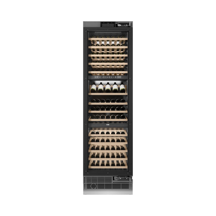 ZLINE 24 in. 12.4 cu. ft. Triple Zone 100 Bottle Panel Ready Column Wine Cooler, Open Box-Excellent Condition