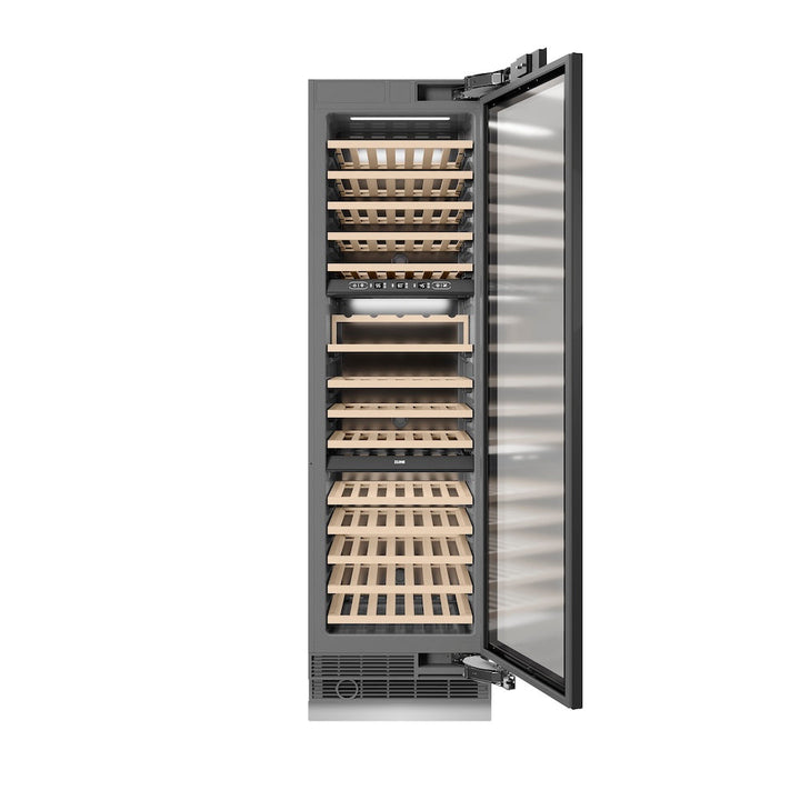 ZLINE 24 in. 12.4 cu. ft. Triple Zone 100 Bottle Panel Ready Column Wine Cooler, Open Box-Excellent Condition
