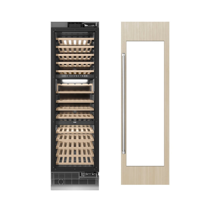 ZLINE 24 in. 12.4 cu. ft. Triple Zone 100 Bottle Panel Ready Column Wine Cooler, Open Box-Excellent Condition
