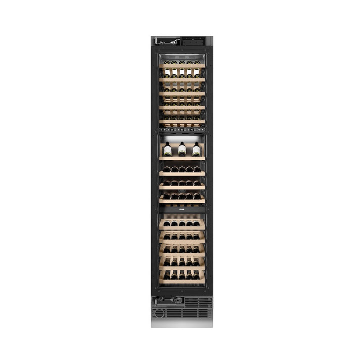 ZLINE 18 in. 9.0 cu. ft. Triple Zone 68 Bottle Panel Ready Left Hinge Column Wine Cooler, Open Box-Excellent Condition