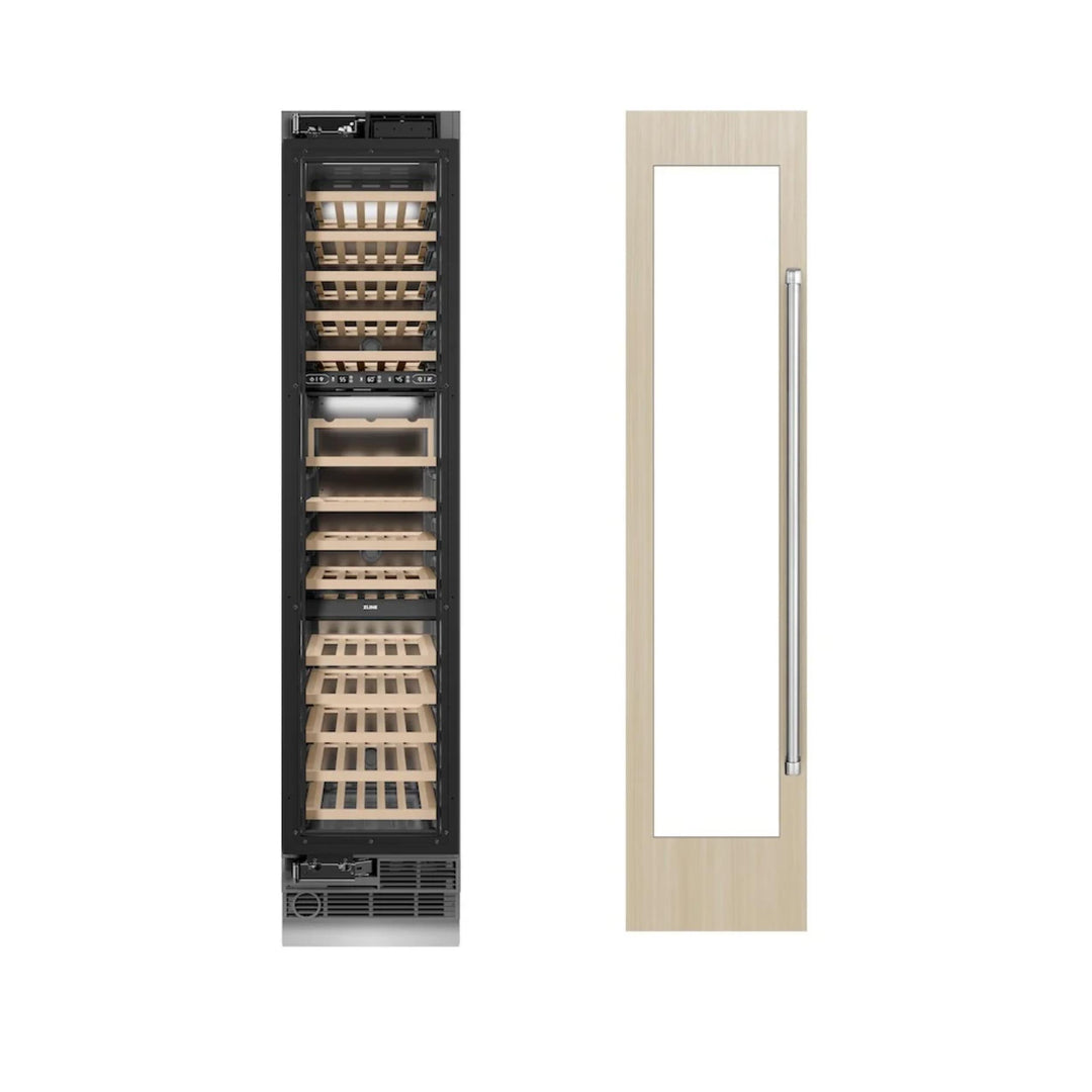 ZLINE 18-Inch 9.0 Cu. Ft. Triple Zone Panel Ready Left Hinge Column Wine Cooler