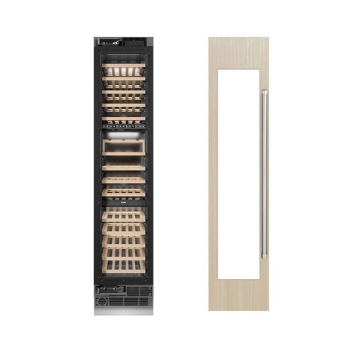 ZLINE 18 in. 9.0 cu. ft. Triple Zone 68 Bottle Panel Ready Left Hinge Column Wine Cooler, Open Box-Excellent Condition