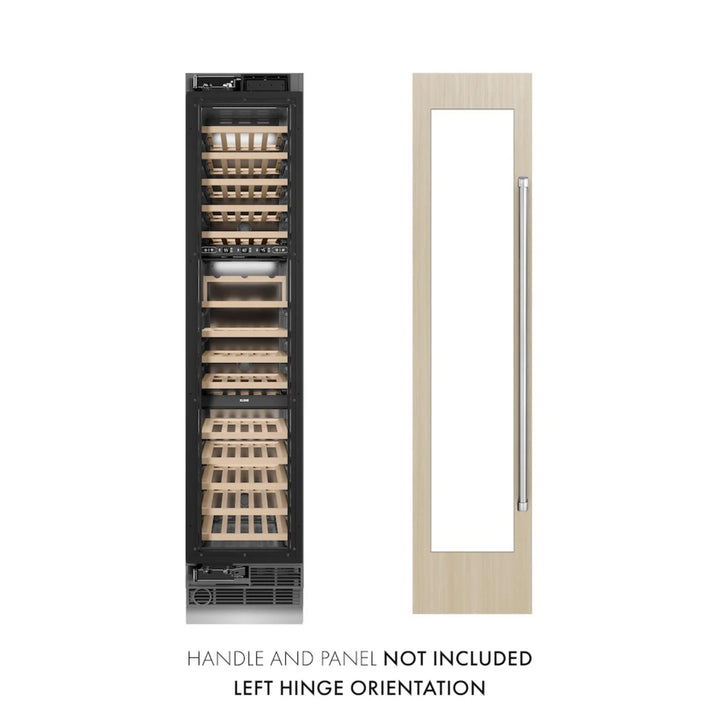 ZLINE 18-Inch 9.0 Cu. Ft. Triple Zone Panel Ready Left Hinge Column Wine Cooler