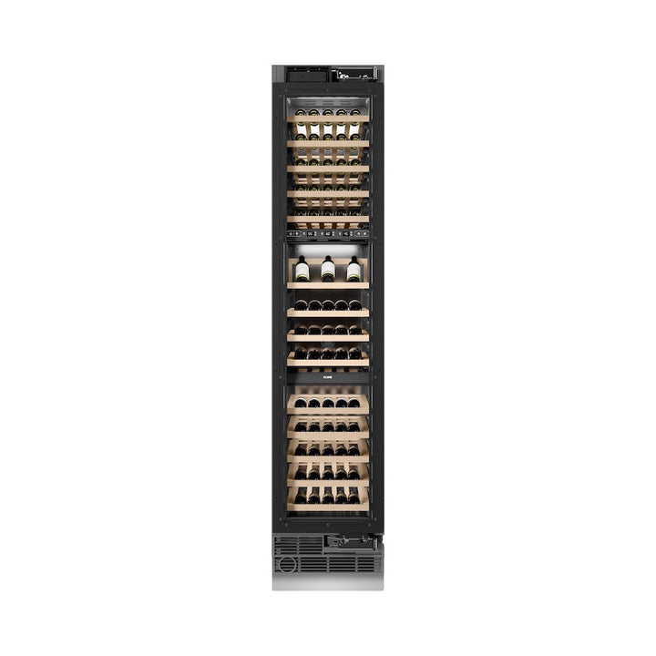 ZLINE 18 in. 9.0 cu. ft. Triple Zone 68 Bottle Panel Ready Right Hinge Column Wine Cooler, Open Box-Excellent Condition