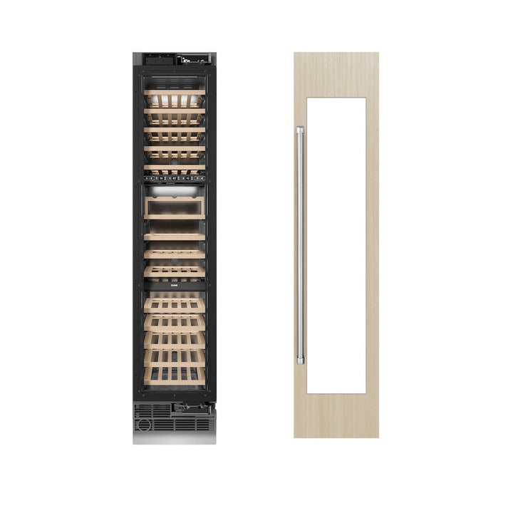 ZLINE 18 in. 9.0 cu. ft. Triple Zone 68 Bottle Panel Ready Right Hinge Column Wine Cooler, Open Box-Excellent Condition