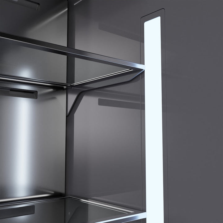 ZLINE 30 in. 16.1 cu. ft. Panel Ready Built-In Bottom Freezer Refrigerator with Water Dispenser and Ice Maker with Graphite Gray Interior, Open Box-Excellent Condition