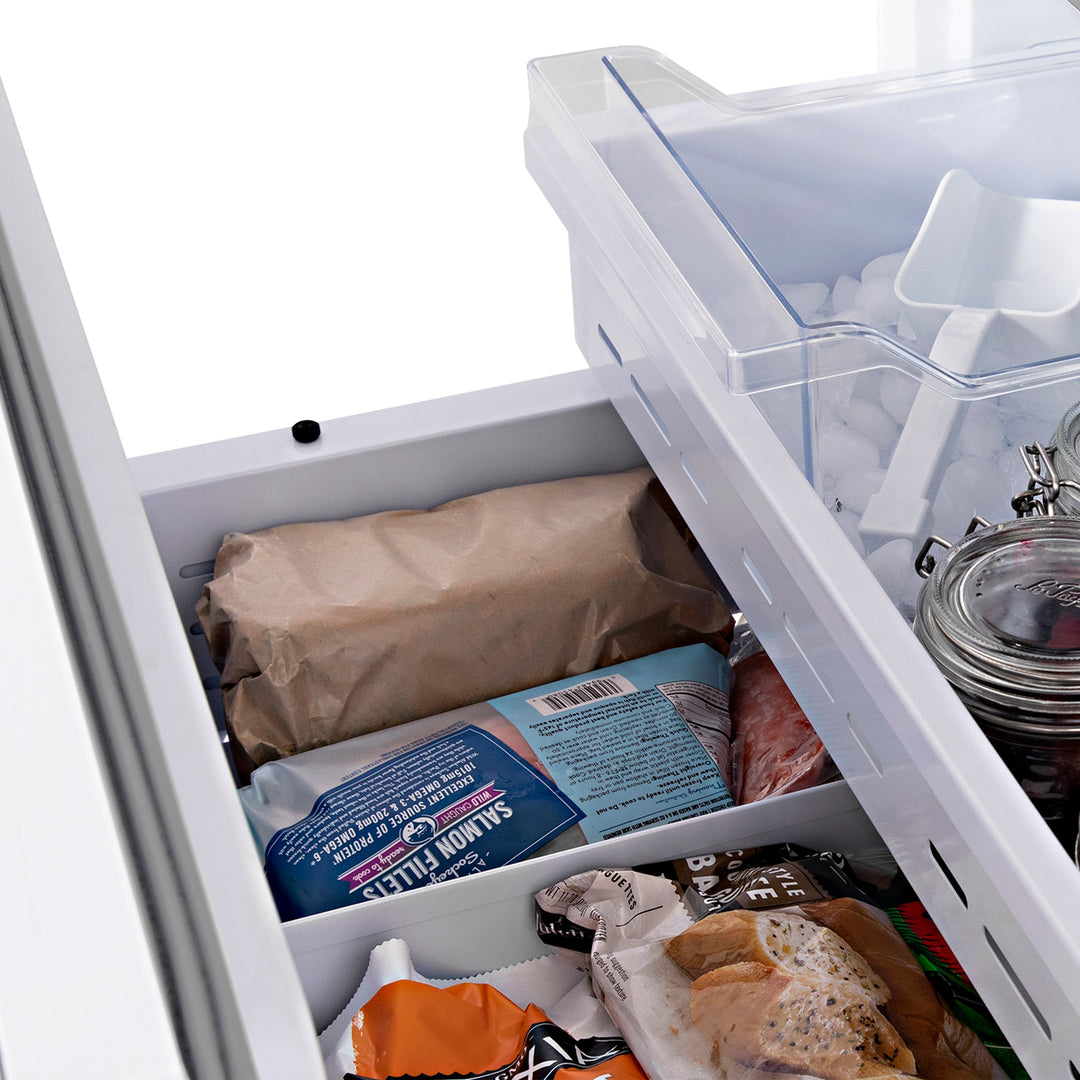 ZLINE 30 in. 16.1 cu. ft. Panel Ready Built-In Bottom Freezer Refrigerator with Water Dispenser and Ice Maker, Open Box-Excellent Condition