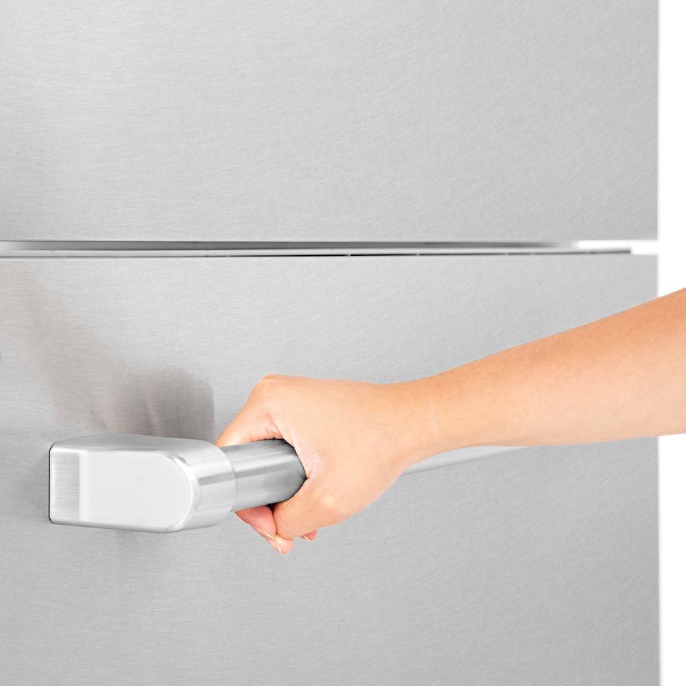 ZLINE 30 in. 16.1 cu. ft. Built-In Bottom Freezer Refrigerator with Water Dispenser and Ice Maker in Satin Stainless Steel (RBIV-SN-30)