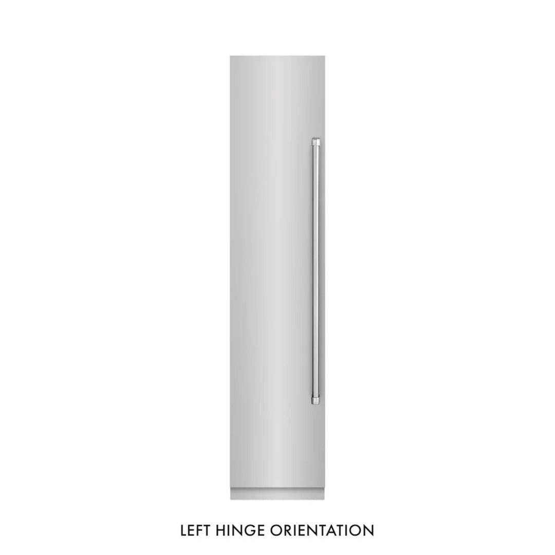 ZLINE 18-Inch Left Hinge Column Freezer in Stainless Steel with Graphite Gray Interior