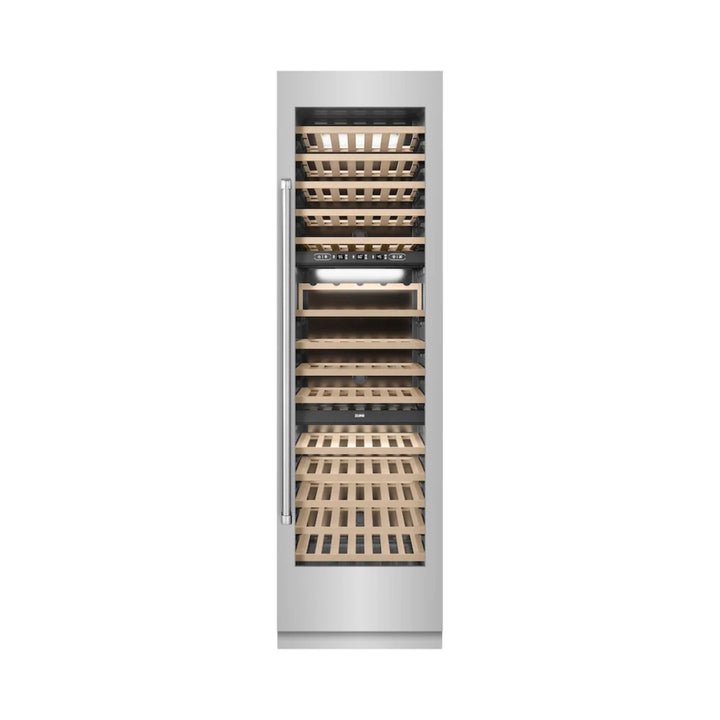 ZLINE 24-Inch Triple Zone 100 Bottle Column Wine Cooler in Stainless Steel
