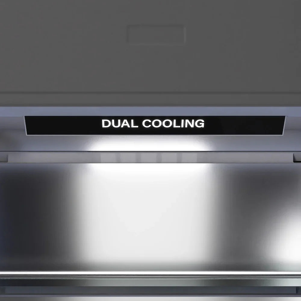 ZLINE Built-In 72-in Bottom Freezer Refrigerators with Graphite Gray Interior