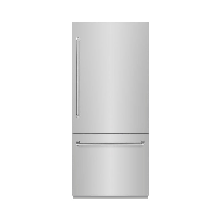ZLINE 36 in. 19.8 cu. ft. Built-In Bottom Freezer Refrigerator with Water Dispenser and Ice Maker in Stainless Steel