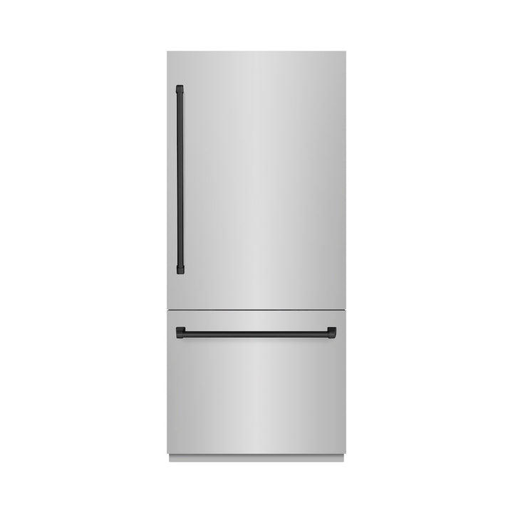 ZLINE 36 in. 19.8 cu. ft. Built-In Bottom Freezer Refrigerator with Water Dispenser and Ice Maker in Stainless Steel
