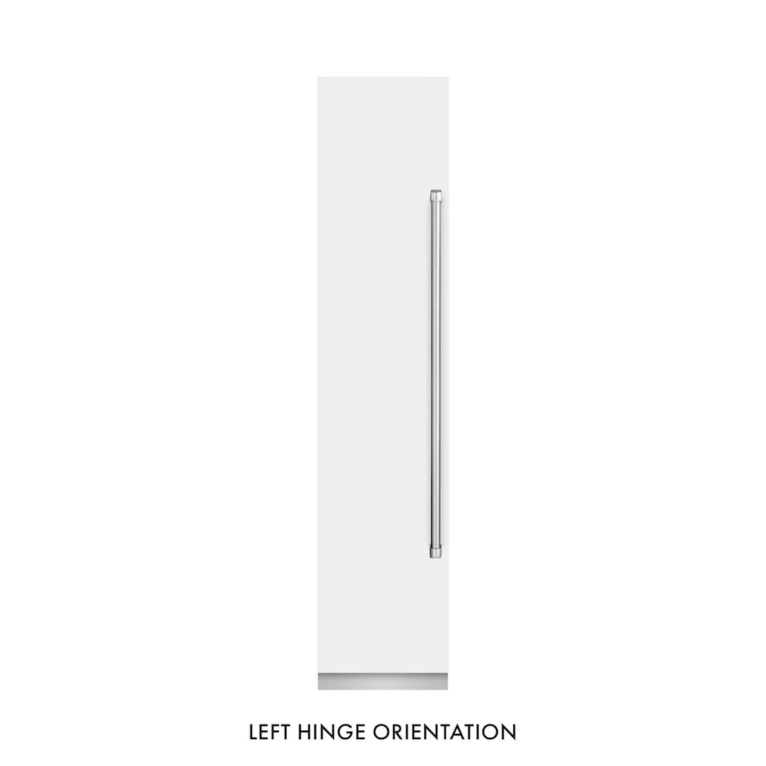 ZLINE 18-Inch Left Hinge Column Freezer in White Matte with Graphite Gray Interior