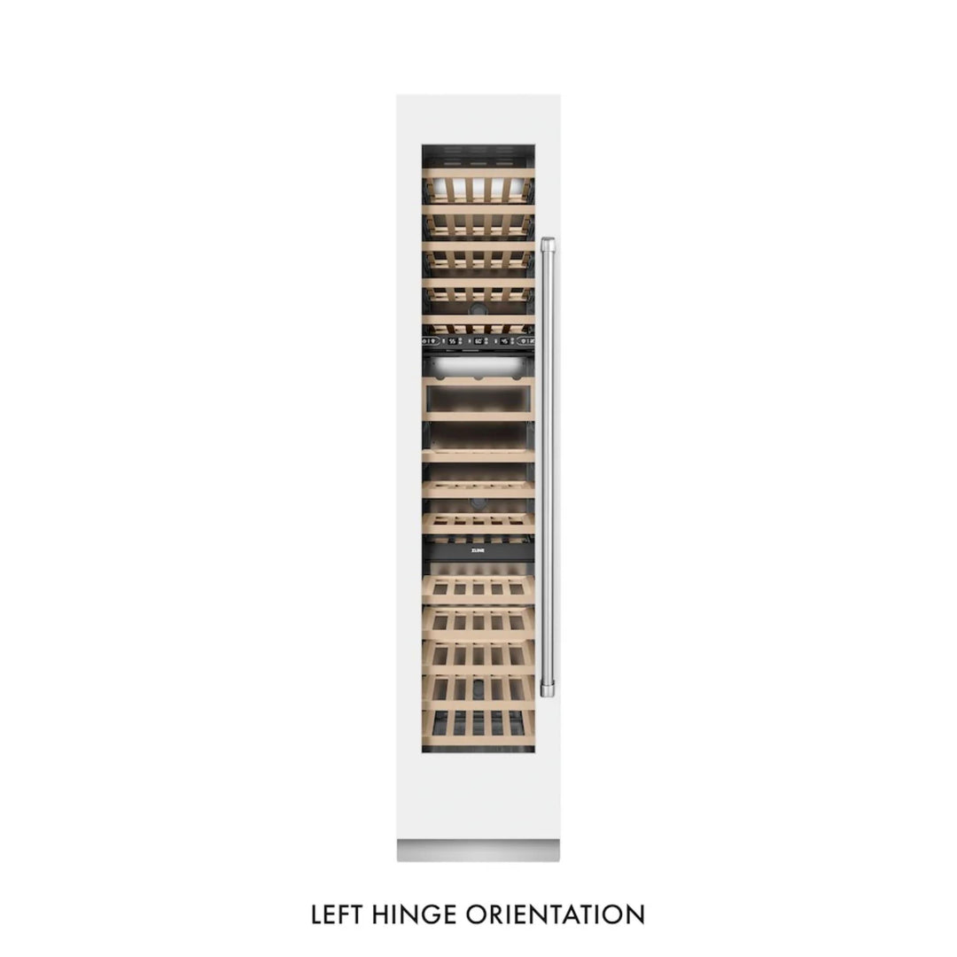 ZLINE 18-Inch 9.0 Cu. Ft. Triple Zone Left Hinge Column Wine Cooler in White Matte