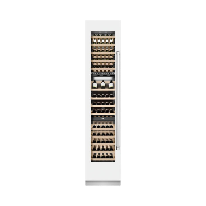 ZLINE 18-Inch 9.0 Cu. Ft. Triple Zone Left Hinge Column Wine Cooler in White Matte