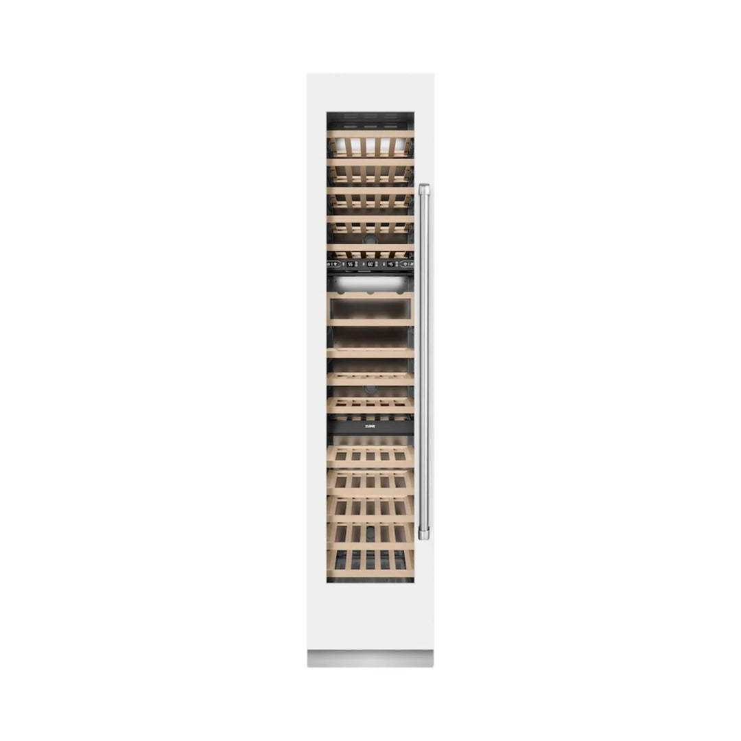 ZLINE 18-Inch 9.0 Cu. Ft. Triple Zone Left Hinge Column Wine Cooler in White Matte