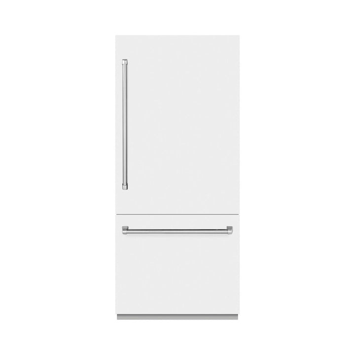 ZLINE 36 in. 19.8 cu. ft. Built-In Bottom Freezer Refrigerator with Water Dispenser and Ice Maker in Stainless Steel