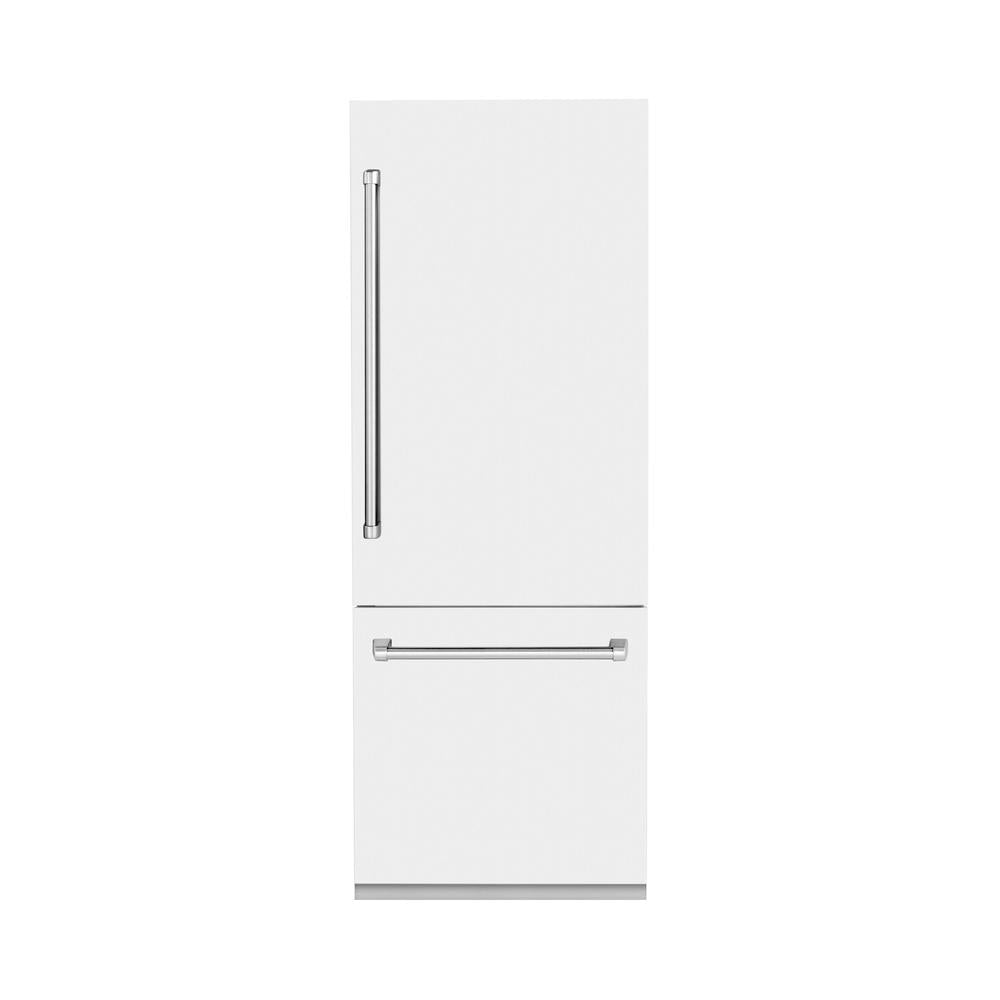 ZLINE 30 in. 16.1 cu. ft. Panel Ready Built-In Bottom Freezer Refrigerator with Water Dispenser and Ice Maker