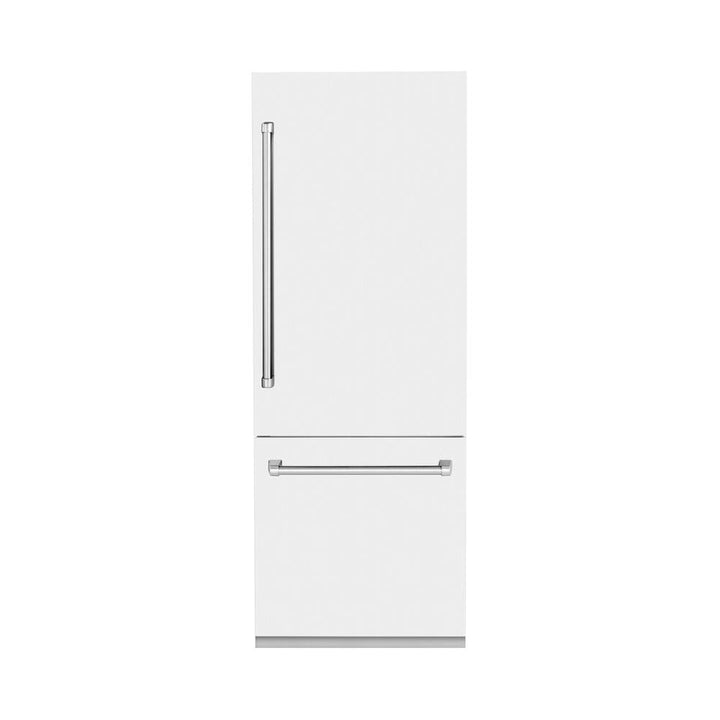 ZLINE 30 in. 16.1 cu. ft. Panel Ready Built-In Bottom Freezer Refrigerator with Water Dispenser and Ice Maker