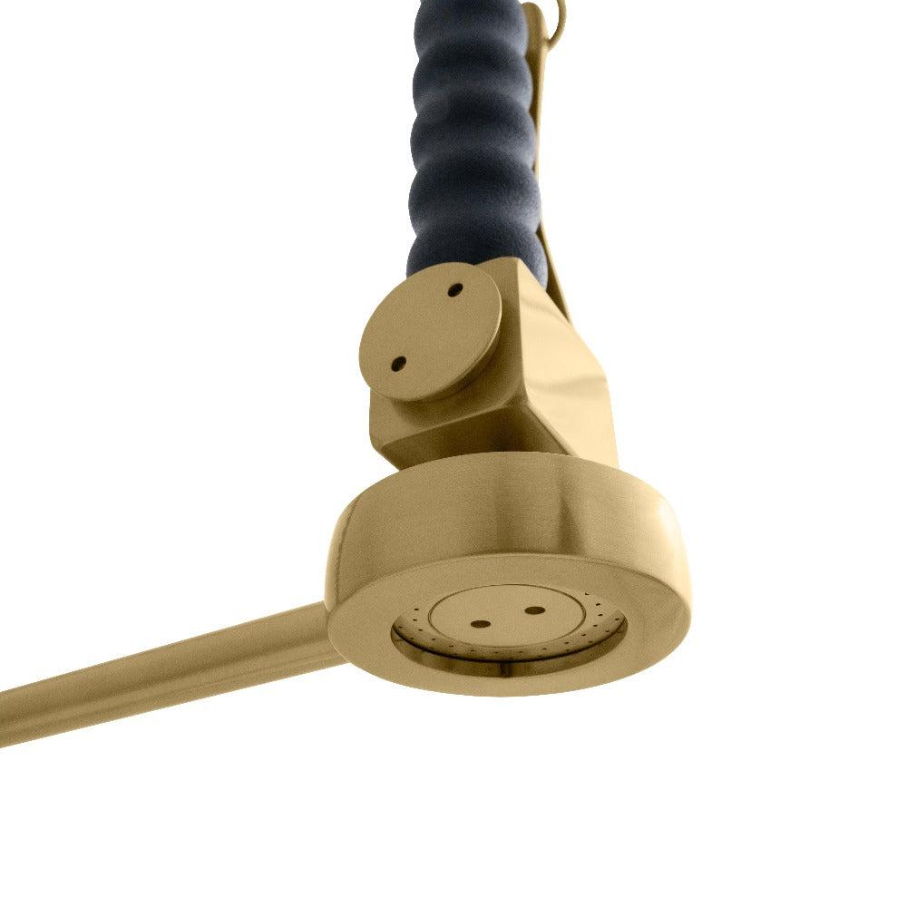 ZLINE Autograph Edition Van Gogh Pull Down Spring Kitchen Faucet with Pot Filler in Champagne Bronze (VNG-KF-CB)