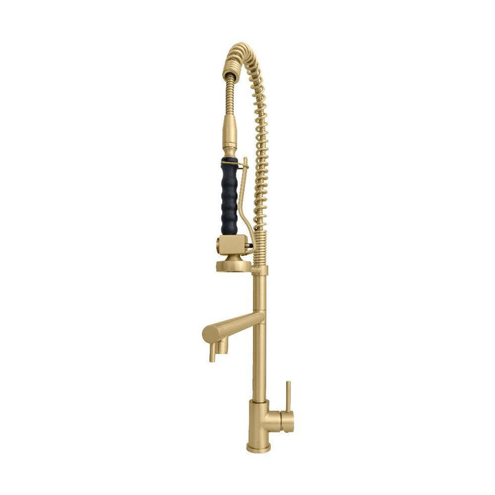ZLINE Autograph Edition Van Gogh Pull Down Spring Kitchen Faucet with Pot Filler in Champagne Bronze (VNG-KF-CB)