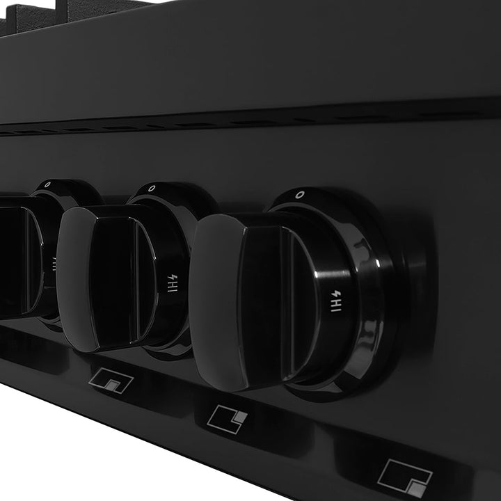 ZLINE 48 in. Classic Gas Rangetop with 8 Burner DuoPro™ Cooktop in Black Stainless Steel, Open Box-Excellent Condition