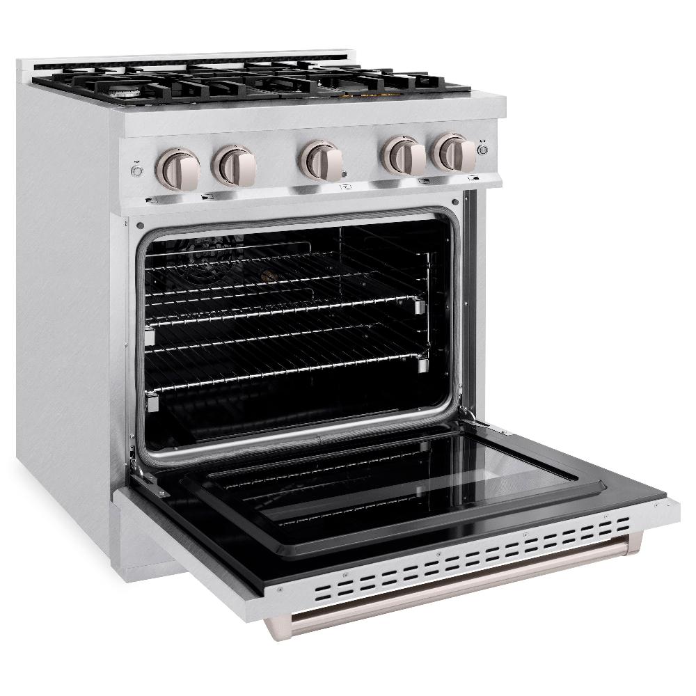 ZLINE 30" 4.2 cu. ft. Classic Gas Range with 4 Burners in DuraSnow® Stainless Steel, CGRS-30