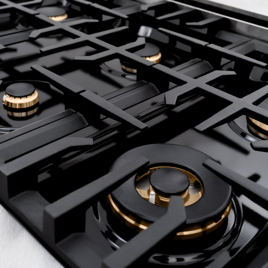 ZLINE 48 in. 6.7 cu. ft. Classic Double Oven Gas Range in Satin Stainless Steel with 8 Brass Burners (CGRS-BR-48)