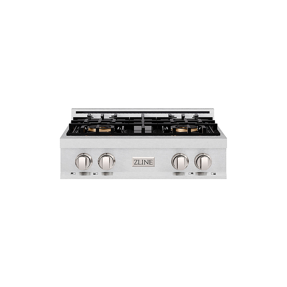 ZLINE 30 in. Classic Gas Rangetop with 4 Burner DuoPro™ Cooktop in Satin Stainless Steel, Open Box-Excellent Condition