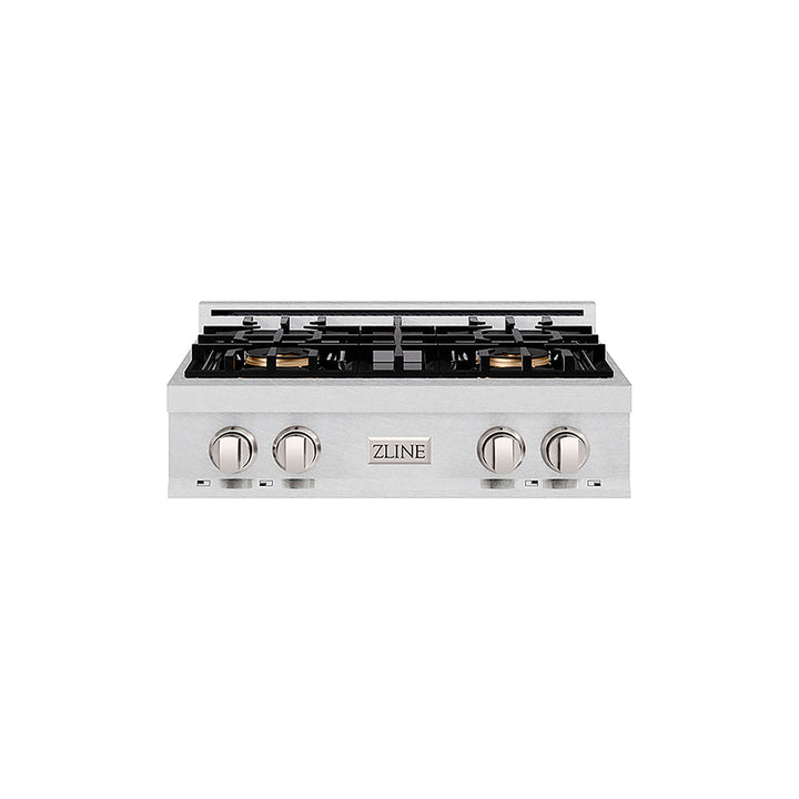 ZLINE 30 in. Classic Gas Rangetop with 4 Burner DuoPro™ Cooktop in Satin Stainless Steel, Open Box-Excellent Condition