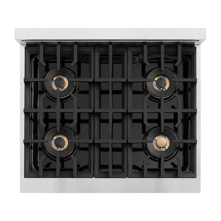 ZLINE 30 in. Classic Gas Rangetop with 4 Burner DuoPro™ Cooktop in Satin Stainless Steel, Open Box-Excellent Condition
