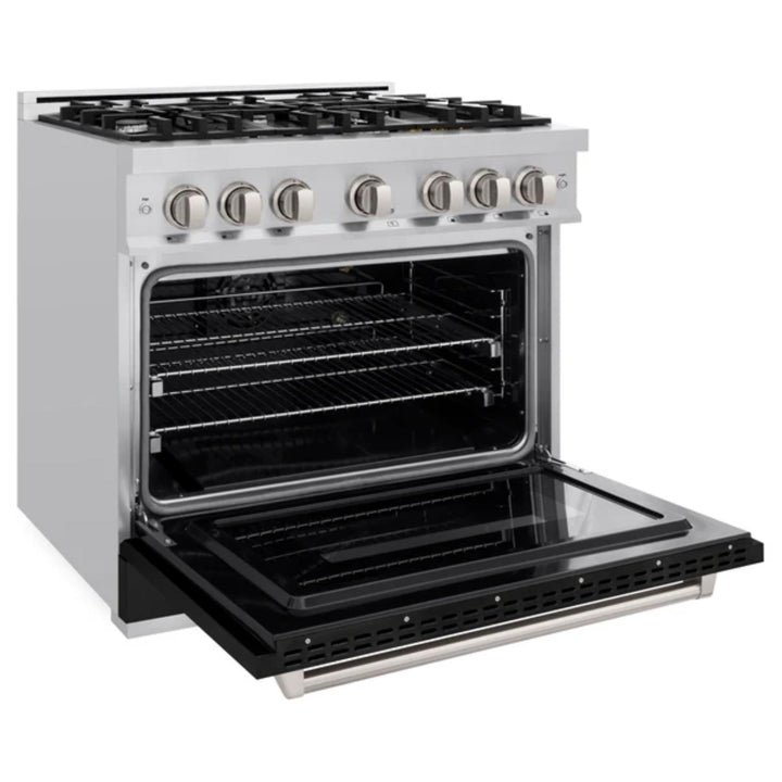ZLINE Classic Gas Range with Convection Gas Oven in Stainless Steel with Brass Burners