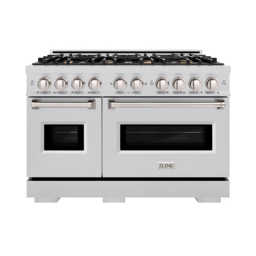 ZLINE Classic Gas Range with Convection Gas Oven in Stainless Steel with Brass Burners