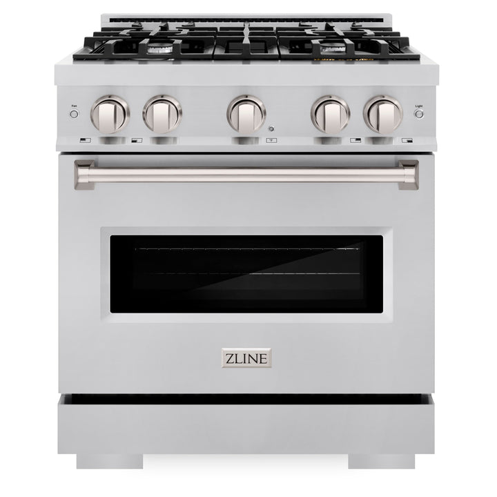 ZLINE 30" 4.2 cu. ft. Classic Gas Range with 4 Burners in Stainless Steel, CGR30