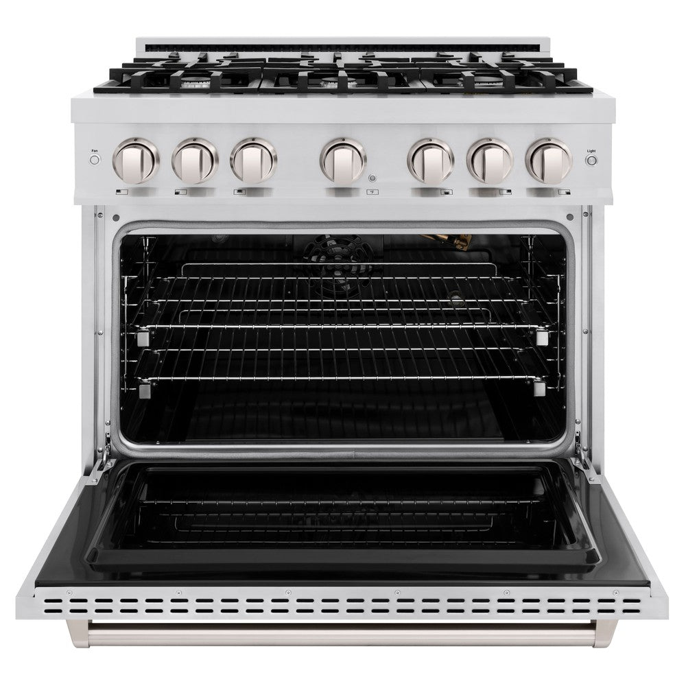 ZLINE 36" 5.2 cu. ft. Classic Gas Range with 6 Burners in Stainless Steel, CGR36